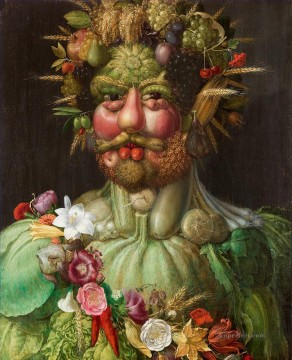 Naturaleza muerta clásica Painting - Rodolfo II de Habsburgo como Vertumnus Giuseppe Arcimboldo Bodegón clásico